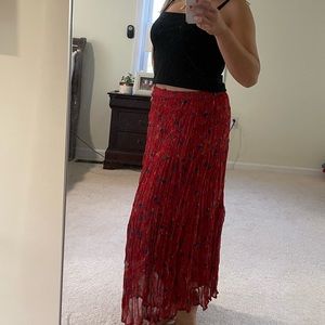 Pretty Red Skirt Size S